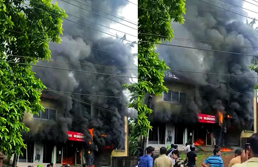 Okinawa Dealership goes up in flames