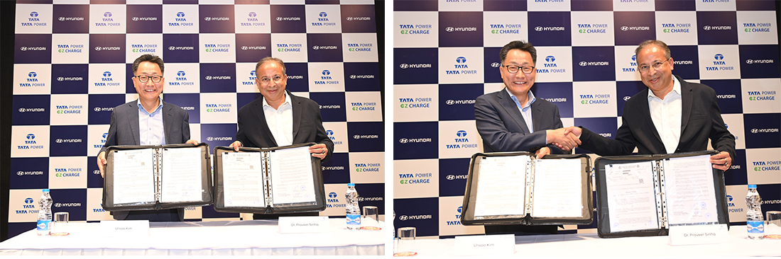 Tata Power & Hyundai Motors join hands for EV charging at 34 dealer locations