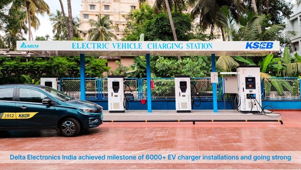 Delta Milestone: 6000+ EV Chargers delivered in India