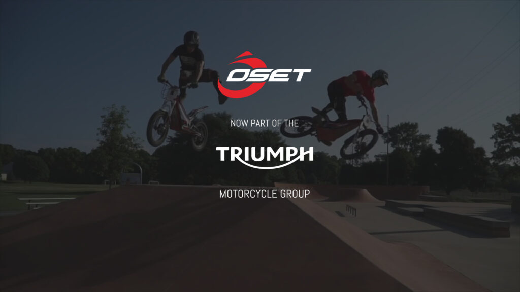 Triumph acquires off road EV motorcycle OSET