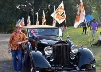 1934 Packard 1107 Coupe Roadster of Mr. Gautam Singhania wins the Best of Show trophy at the 10th Edition of 21 Gun Salute Concours d’Elegance 2023
