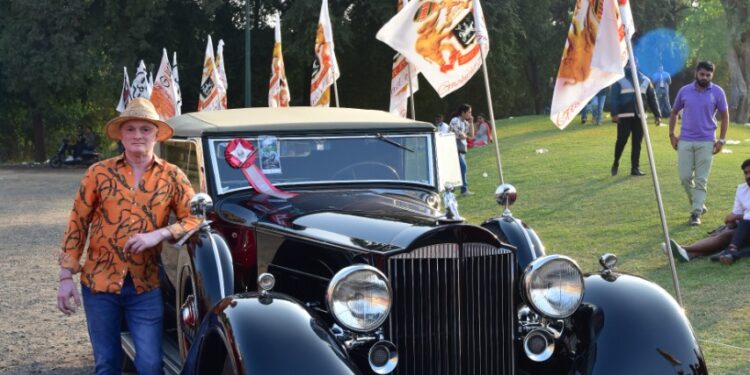 1934 Packard 1107 Coupe Roadster of Mr. Gautam Singhania wins the Best of Show trophy at the 10th Edition of 21 Gun Salute Concours d’Elegance 2023
