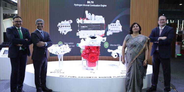 Cummins unveils fuel agnostic platform and its diversified range of Hydrogen Technologies power solutions at Auto Expo 2023