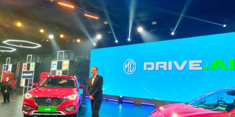 Drive.Ahead, a vision of an innovative, sustainability-led future, unveiled by MG Motor India at Auto Expo 2023
