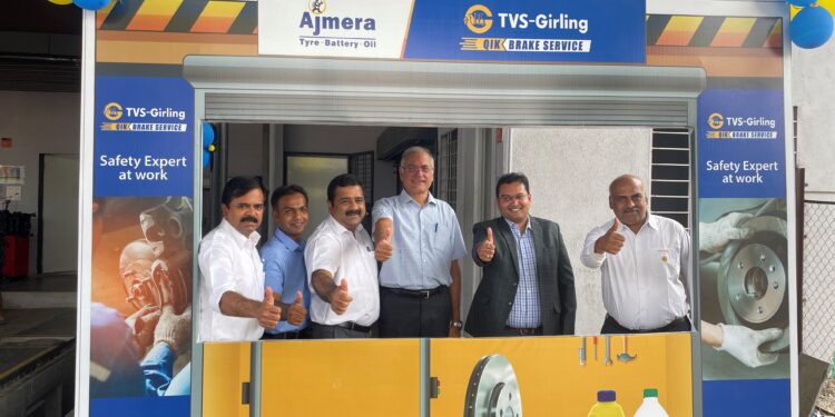 Brakes India inaugurates TVS Girling’s 100th ‘Qik’ Brake Service center in India.