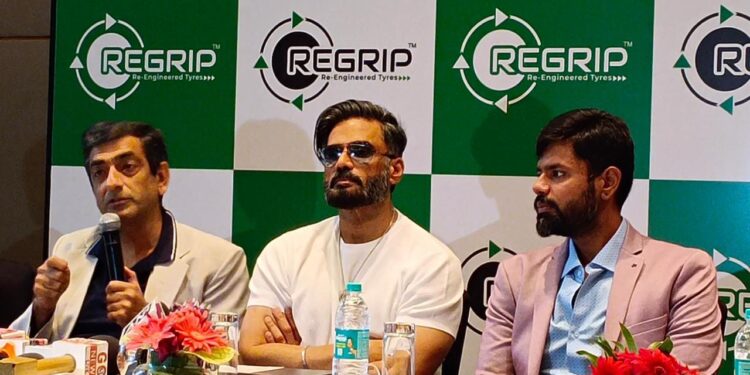 Suniel Shetty Invests in India’s First Re-engineered Tyre Start-up brand- REGRIP
