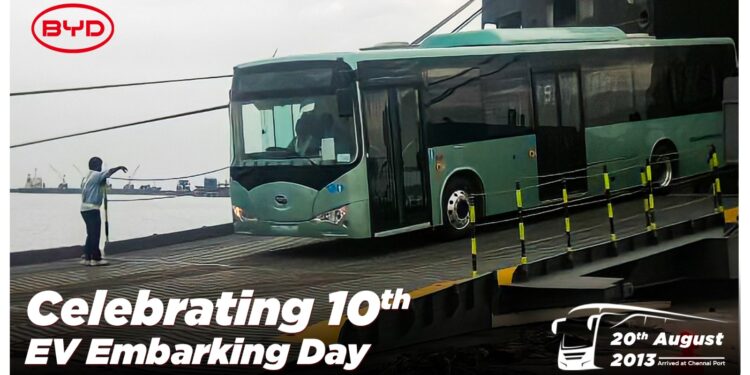  BYD India celebrates 10th year anniversary of its successful EV journey in India
