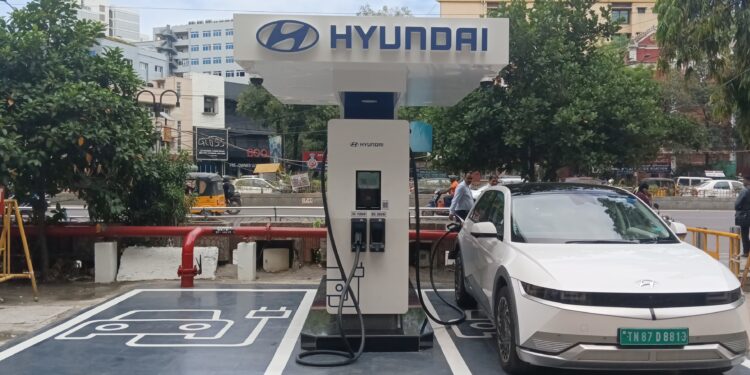 Hyundai Motor India installs Chennai’s first 180 kW DC Fast Charging Station