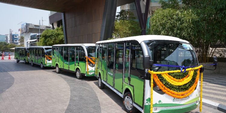 Mindspace Business Parks REIT launches Electric Shuttle Service at Mindspace Madhapur