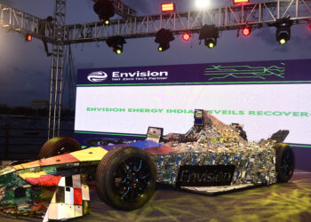 Envision Energy unveils racing car made from e-waste