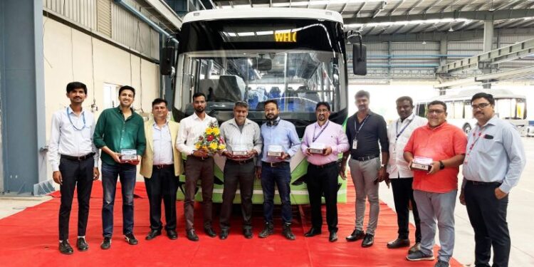 Olectra provides 9 metre e-buses for Microsoft India’s zero-emission employee transportation.