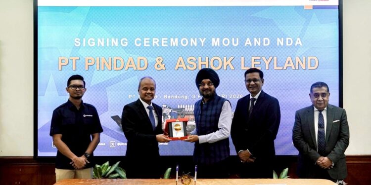 Ashok Leyland and PT Pindad Sign MoU for Joint Development of Electric Buses and Defence Vehicles for Indonesia